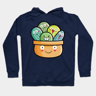 Cute cactus in smiling pot Hoodie